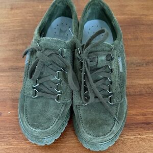 Mephisto Women's Green Suede Sneakers